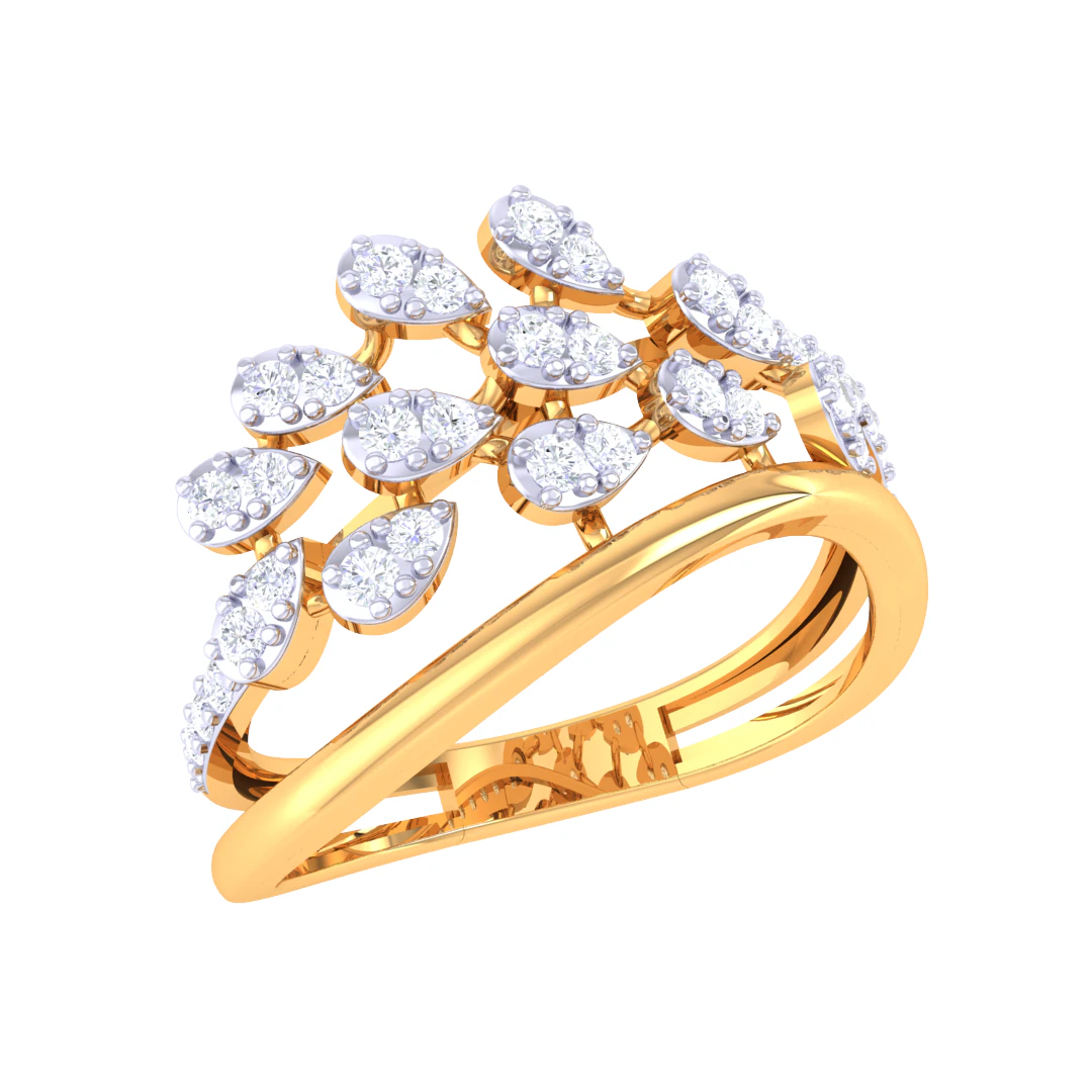 Printable 3D jewelry model of Lady diamond ring 3D Model .c4d .max .obj .3ds .fbx .stl .blend 