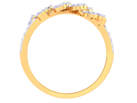 Printable 3D jewelry model of Lady diamond ring 3D Model
