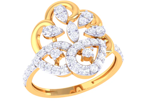 Mod&egrave;le de bijoux 3D imprimable de la bague en diamant Lady Modèle 3D