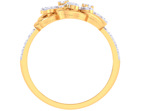 Printable 3D jewelry model of Lady diamond ring 3D 모델