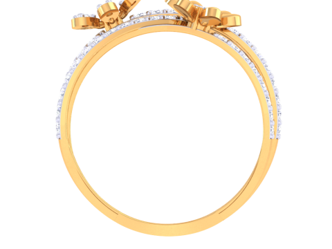 Printable 3D jewelry model of Lady diamond ring 3D Модель