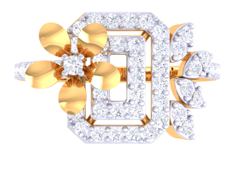 Printable 3D jewelry model of Lady diamond ring 3Dモデル