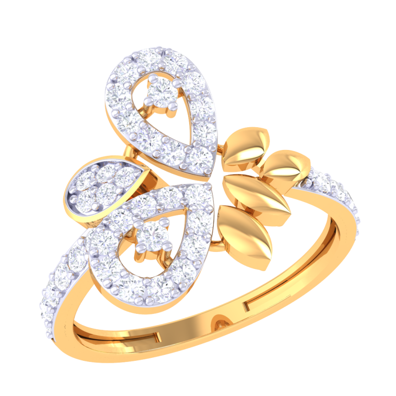Printable 3D jewelry model of Lady diamond ring Model 3D .c4d .max .obj .3ds .fbx .stl .blend