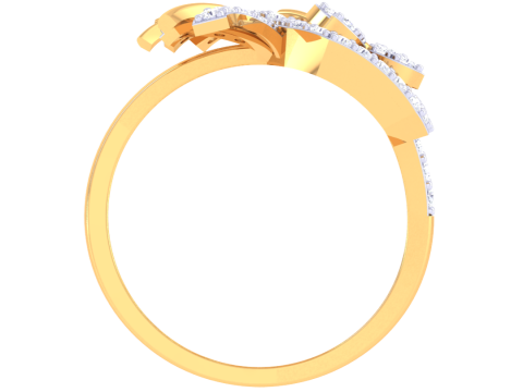 Printable 3D jewelry model of Lady diamond ring 3D Model