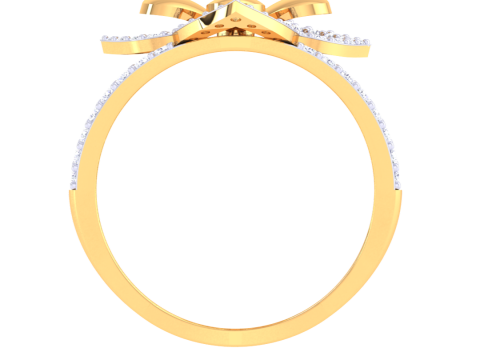 Printable 3D jewelry model of Lady diamond ring 3D Model