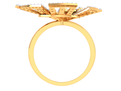 Printable 3D jewelry model of Lady diamond ring 3D Model