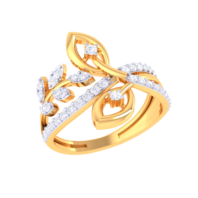 Printable 3D jewelry model of Lady diamond ring 3D Model .c4d .max .obj .3ds .fbx .stl .blend 