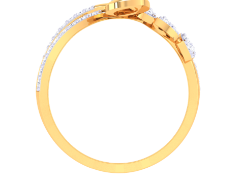 Printable 3D jewelry model of Lady diamond ring 3D Model