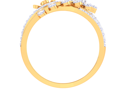 Printable 3D jewelry model of Lady diamond ring 3D 모델