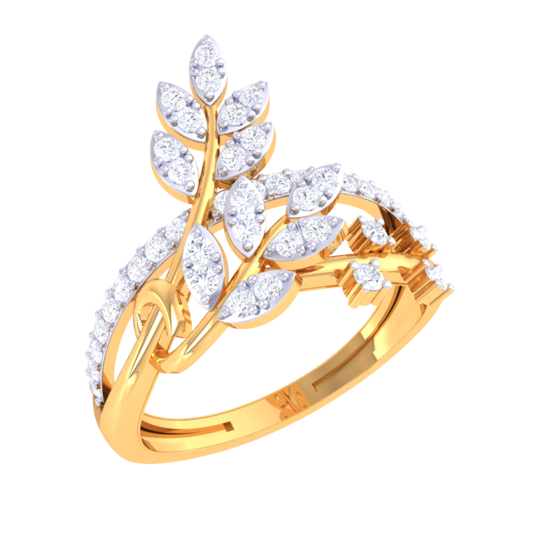 Printable 3D jewelry model of Lady diamond ring Modelo 3D .c4d .max .obj .3ds .fbx .stl .blend