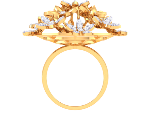 Printable 3D jewelry model of Lady diamond ring Modello 3D