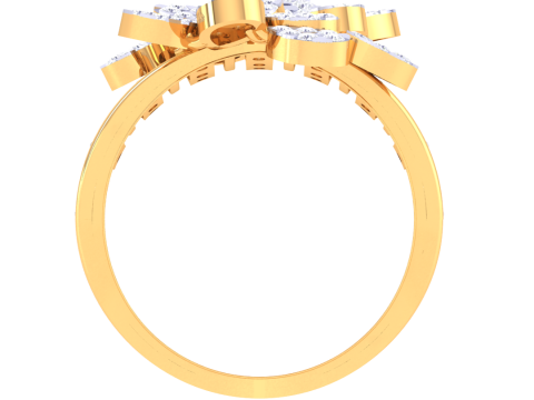 Printable 3D jewelry model of Lady diamond ring Model 3D