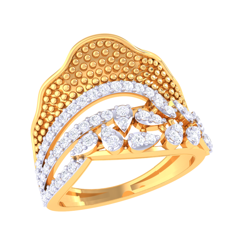 Printable 3D jewelry model of Lady diamond ring 3Dモデル .c4d .max .obj .3ds .fbx .stl .blend
