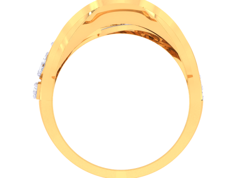 Printable 3D jewelry model of Lady diamond ring 3Dモデル
