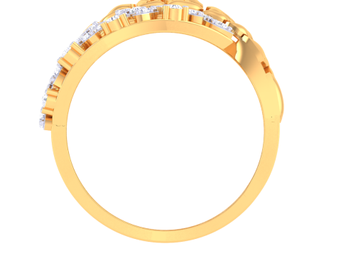 Printable 3D jewelry model of Lady diamond ring Modello 3D