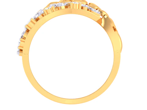 Printable 3D jewelry model of Lady diamond ring 3D Model