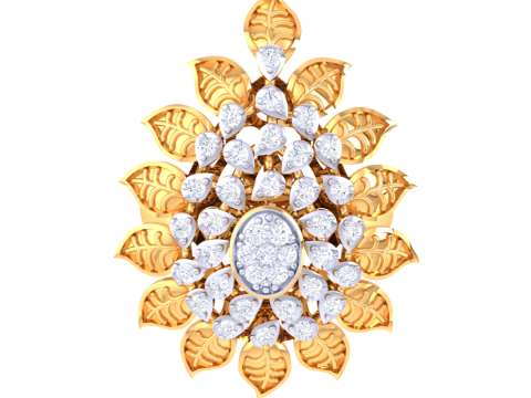 Printable 3D jewelry model of Lady diamond ring 3D Model