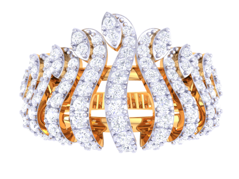 Printable 3D jewelry model of Lady diamond ring 3D Model