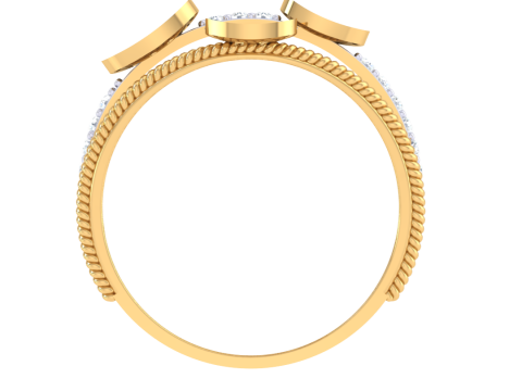 Printable 3D jewelry model of Lady diamond ring 3D Model