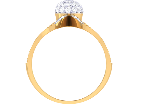 Printable 3D jewelry model of Lady diamond ring 3D Modell
