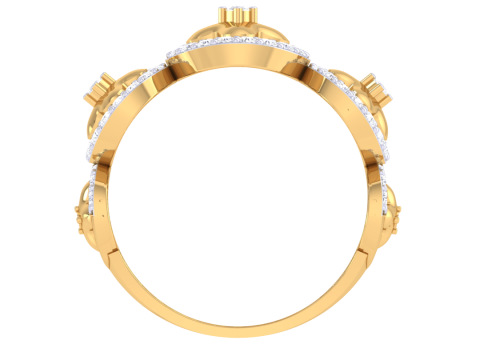 Printable 3D jewelry model of Lady diamond ring 3D 模型