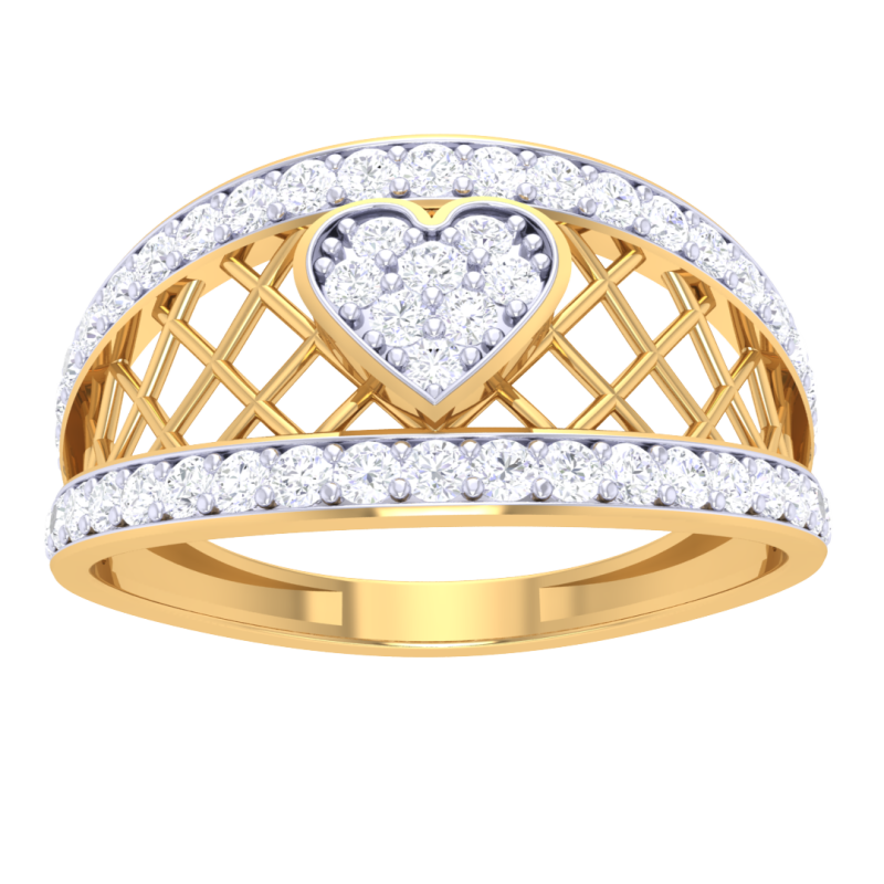 Printable 3D jewelry model of Lady diamond ring Modelo 3D .c4d .max .obj .3ds .fbx .stl .blend