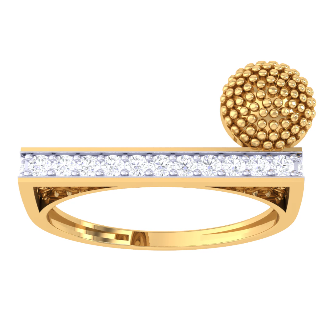 Printable 3D jewelry model of Lady diamond ring 3D Model .c4d .max .obj .3ds .fbx .stl .blend 