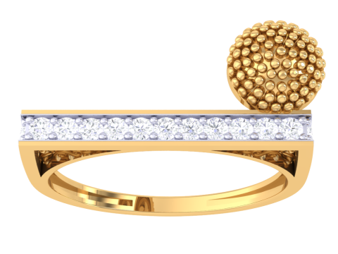 Printable 3D jewelry model of Lady diamond ring Modelo 3D
