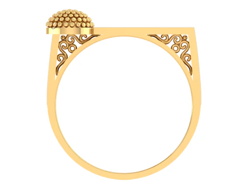 Printable 3D jewelry model of Lady diamond ring 3D Model
