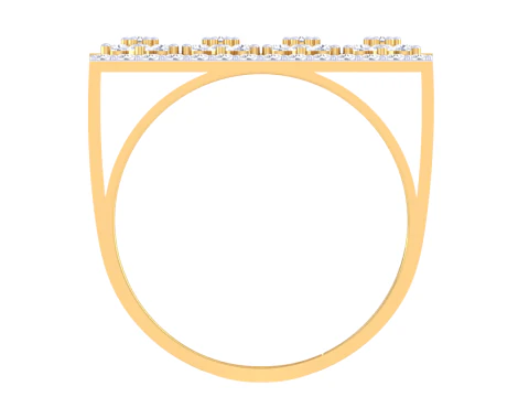 Printable 3D jewelry model of Lady diamond ring 3D Model