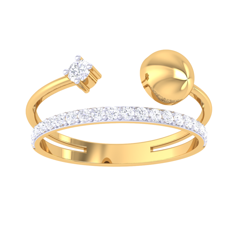 Printable 3D jewelry model of Lady diamond ring 3D 모델 .c4d .max .obj .3ds .fbx .stl .blend 