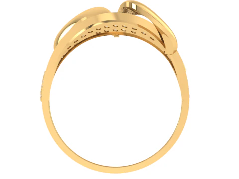 Printable 3D jewelry model of Lady diamond ring 3D Model