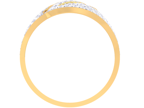 Printable 3D jewelry model of Lady diamond ring 3D Model