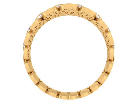Printable 3D jewelry model of Lady diamond ring 3D Model