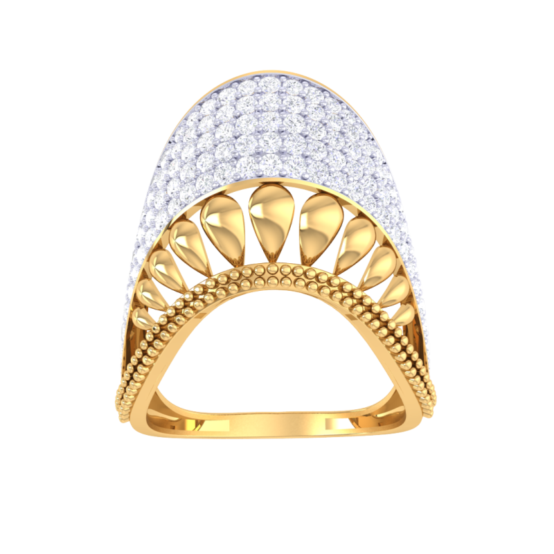 Printable 3D jewelry model of Lady diamond ring 3Dモデル .c4d .max .obj .3ds .fbx .stl .blend