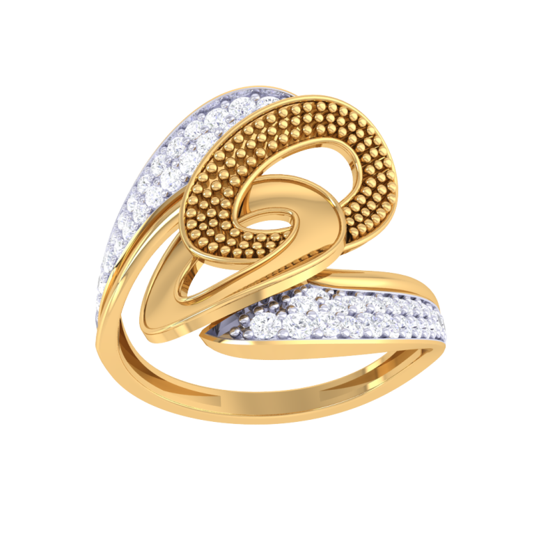 Printable 3D jewelry model of Lady diamond ring 3D Model .c4d .max .obj .3ds .fbx .stl .blend