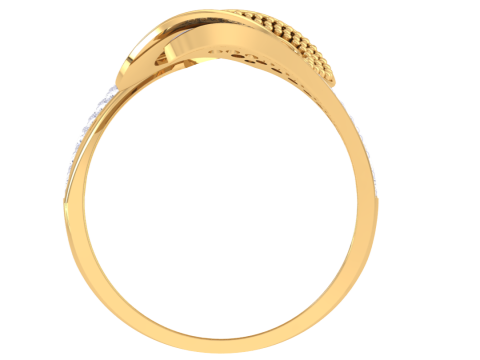 Printable 3D jewelry model of Lady diamond ring 3D Model