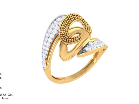 Printable 3D jewelry model of Lady diamond ring 3D Model