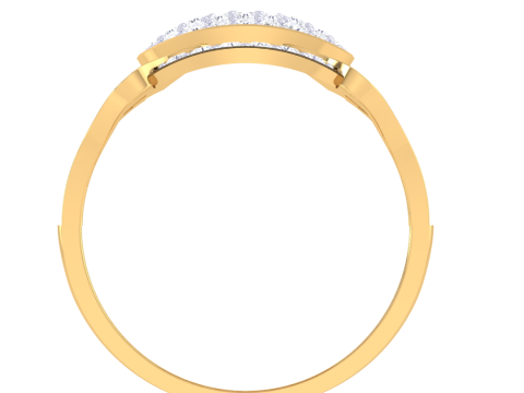 Printable 3D jewelry model of Lady diamond ring 3D Model