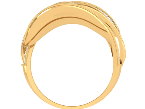 Printable 3D jewelry model of Lady diamond ring 3D Model