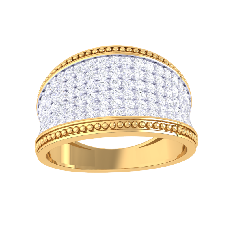 Printable 3D jewelry model of Lady diamond ring 3D मॉडल .c4d .max .obj .3ds .fbx .stl .blend 
