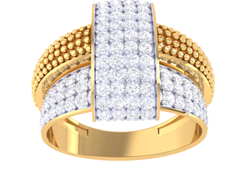 Printable 3D jewelry model of Lady diamond ring 3D 모델