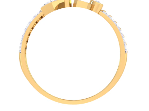Printable 3D jewelry model of Lady diamond ring 3D Model