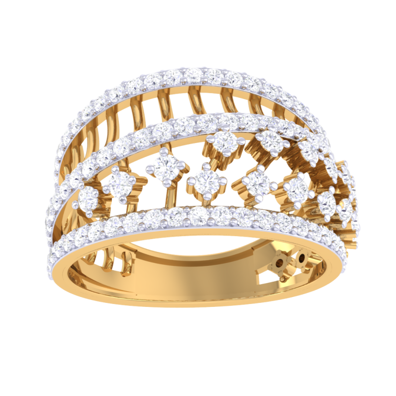 Printable 3D jewelry model of Lady diamond ring Model 3D .c4d .max .obj .3ds .fbx .stl .blend
