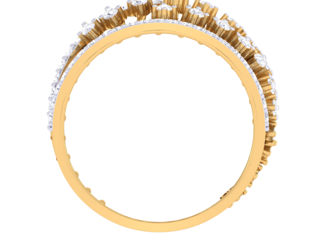 Printable 3D jewelry model of Lady diamond ring Model 3D