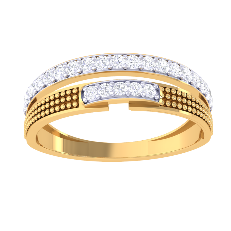 Printable 3D jewelry model of Lady diamond ring 3D Model .c4d .max .obj .3ds .fbx .stl .blend