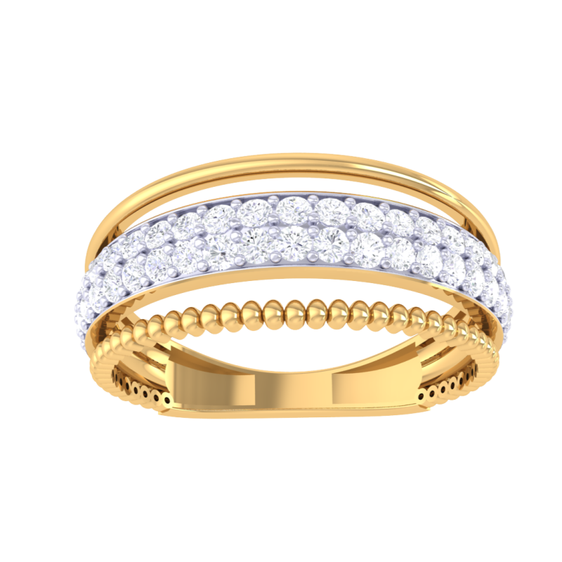 Printable 3D jewelry model of Lady diamond ring 3D Model .c4d .max .obj .3ds .fbx .stl .blend