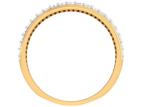 Printable 3D jewelry model of Lady diamond ring 3D Model