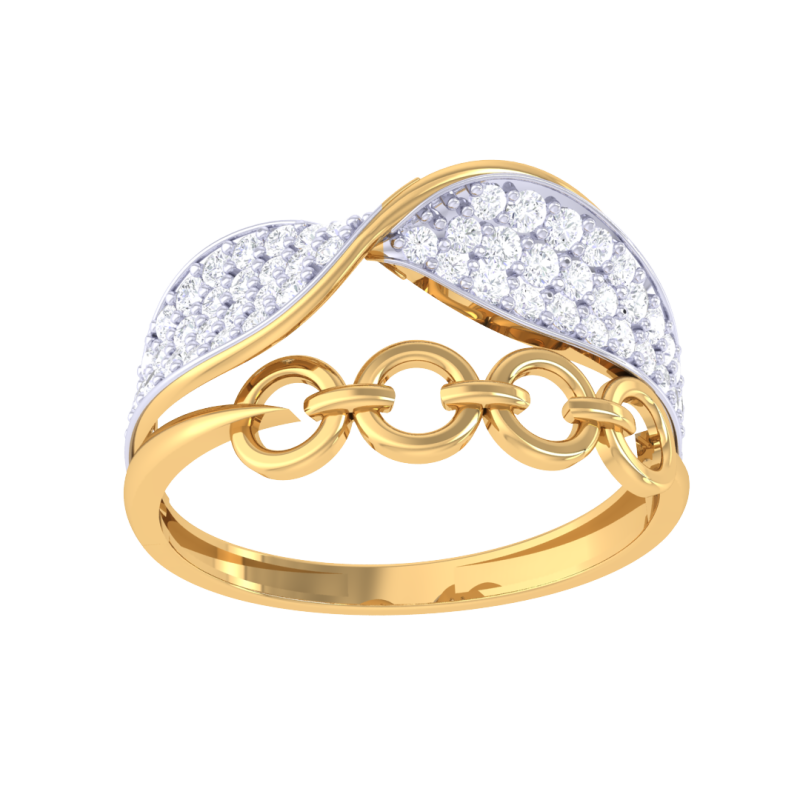 Printable 3D jewelry model of Lady diamond ring Modelo 3D .c4d .max .obj .3ds .fbx .stl .blend