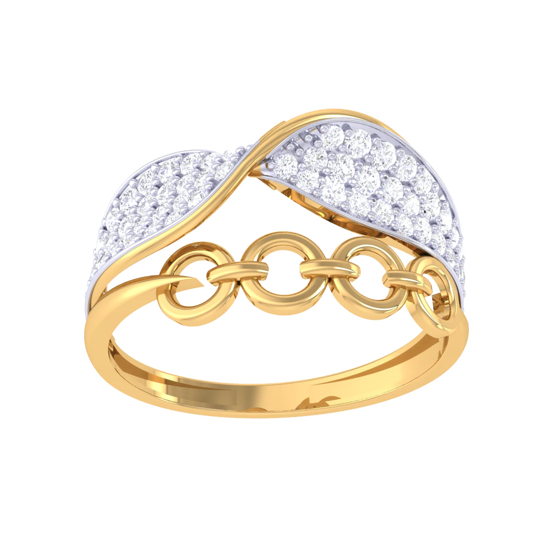 Printable 3D jewelry model of Lady diamond ring 3D Model .c4d .max .obj .3ds .fbx .stl .blend 